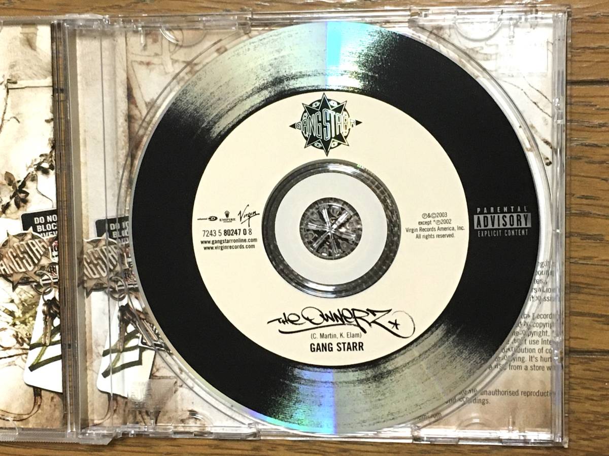 GANG STARR / The Ownerz ヒップポップ 名作 輸入盤(US盤 品番80247) 廃盤 DJ Premier / Guru / Snoop Dogg / Fat Joe / Jadakiss / M.O.P._画像5