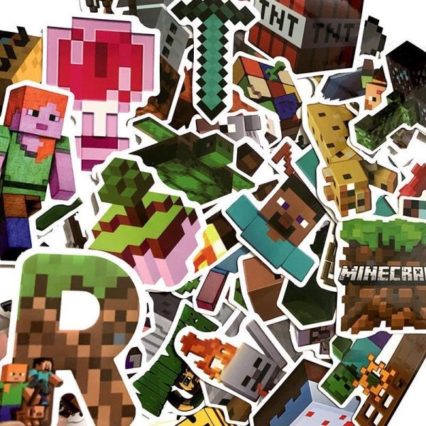 マインクラフト Minecraft 防水ステッカー50枚入り 大人気 匿名配送　追跡可能　1_画像2