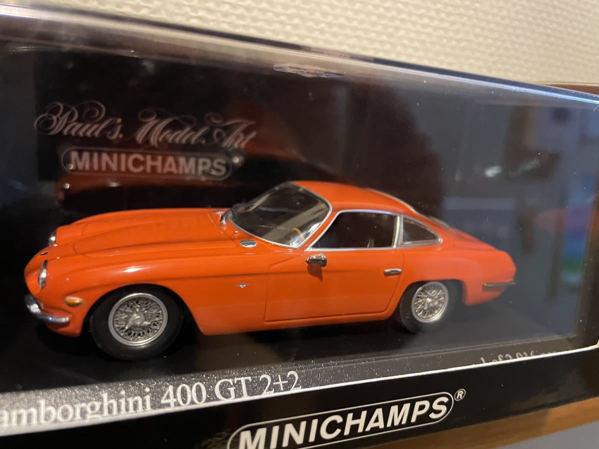 激レア　1円スタートPMA ミニチャンプス 1/43 Lamborghini ランボルギーニ 400GT 2+2 1964 オレンジ_画像2