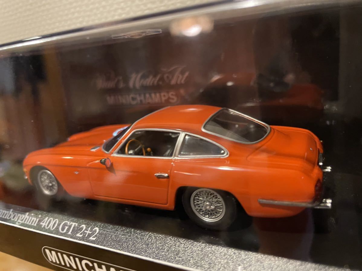激レア　1円スタートPMA ミニチャンプス 1/43 Lamborghini ランボルギーニ 400GT 2+2 1964 オレンジ_画像3