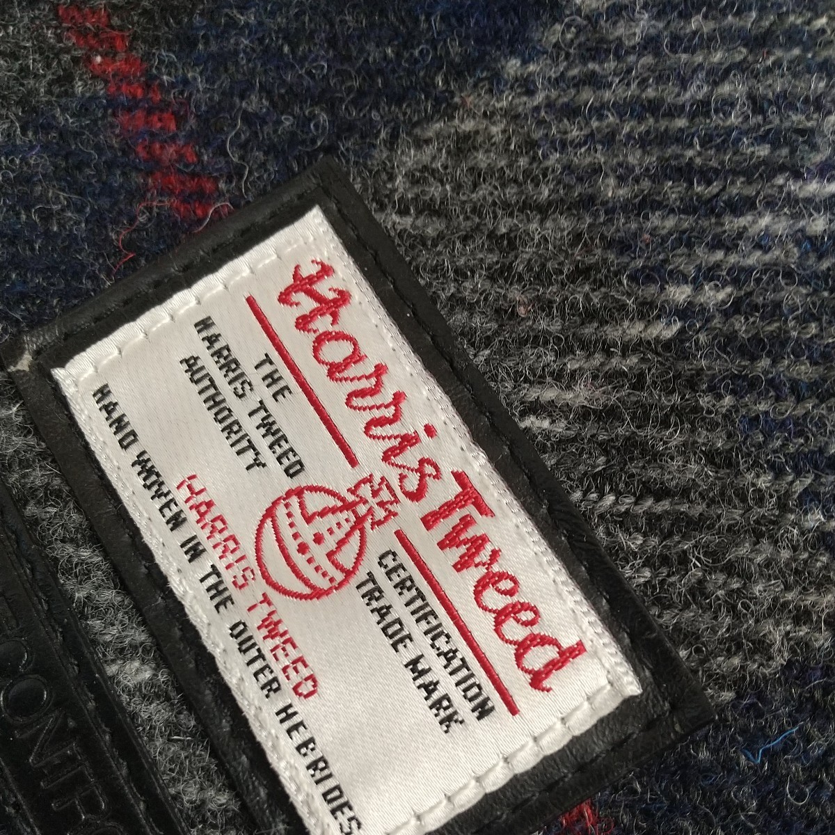 Harris Tweed ハリス ツィード バッグ ショルダーバッグ ポシェット 黒チェック _画像8