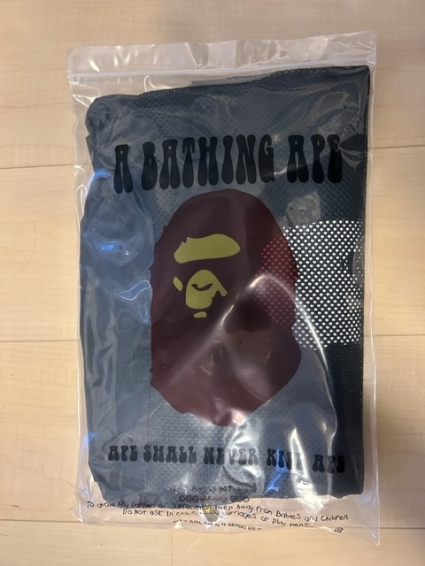 ★１０個出品★BAPE◆A BATHING APE／ブラック◆メッシュバッグ＆巾着ポーチセット◆ショルダーバッグ／付録ノベルティ_画像6