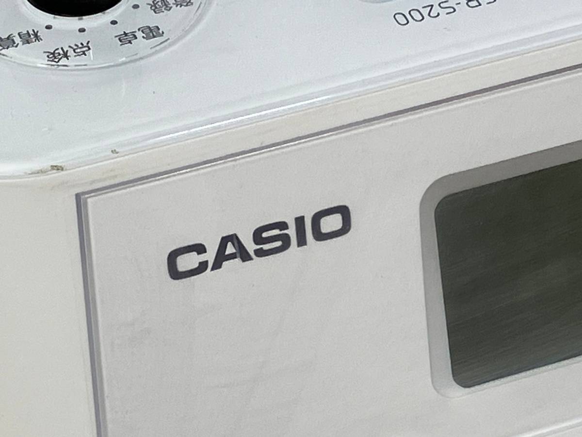 【ハ04】 CASIO/カシオ 電子レジスター 2019年製 SR-S200-WE 店舗用品 会計 保管品 美品_画像7