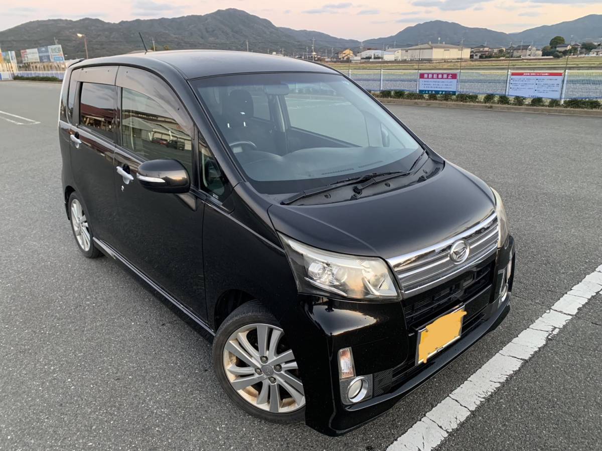 福岡発　H25年式　□ムーヴ□　■カスタムX-LTD■ 自動ブレーキ付 上級グレードアルミホイール Bluetooth AppleCarplay 158,000円_画像1