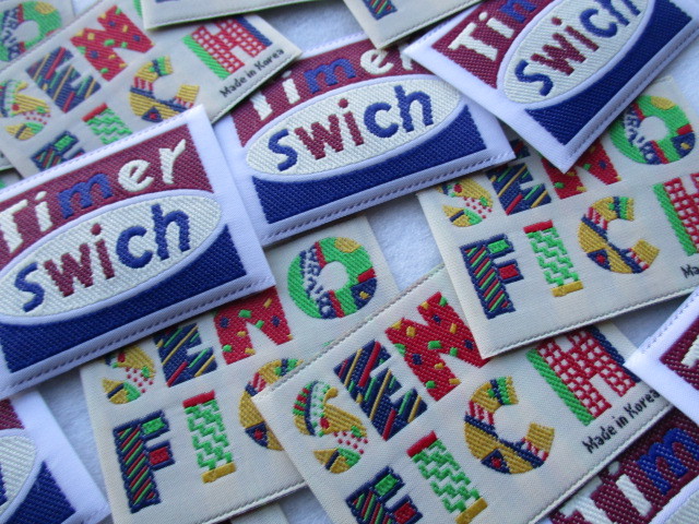 A23◆刺繍タグ　2種－計24個◆Timer Switch / SENO FICH_画像2