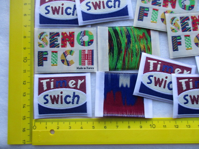 A23◆刺繍タグ　2種－計24個◆Timer Switch / SENO FICH_画像3
