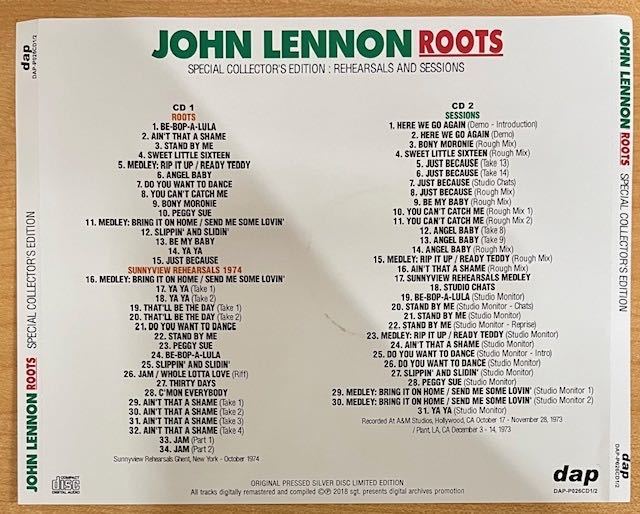 ジョンレノン ROCK'N'ROLL + ROOTS SPECIAL (2CD+2CD) ビートルズ　ロックンロール_画像3