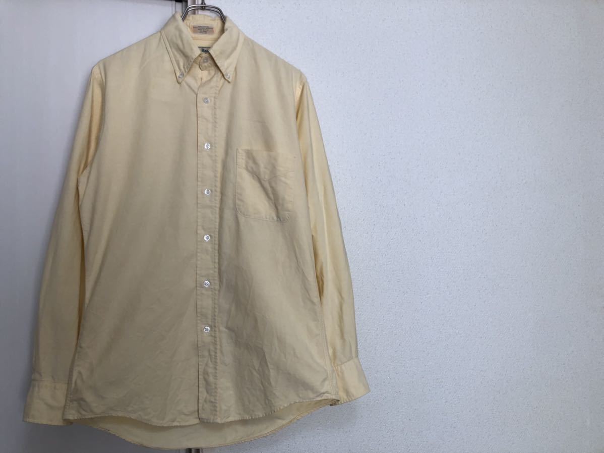 80sヴィンテージMADE IN USA アメリカ製USA製L.L.BeanオクスフォードボタンダウンシャツBDシャツsize14 1/2_画像3