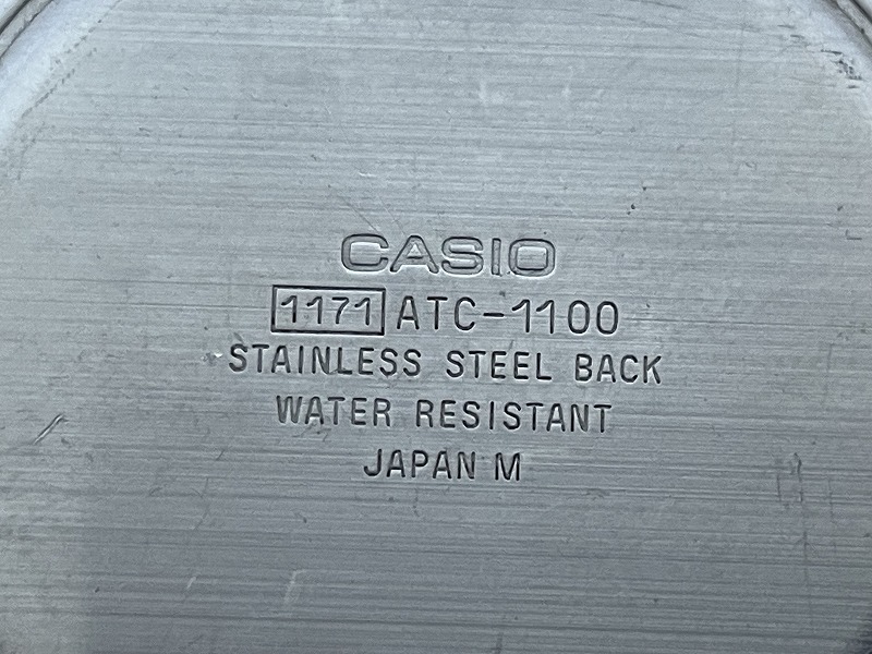 CASIOカシオPRO TREKプロトレックATC-1100ブラック腕時計現状品 新品電池_画像6