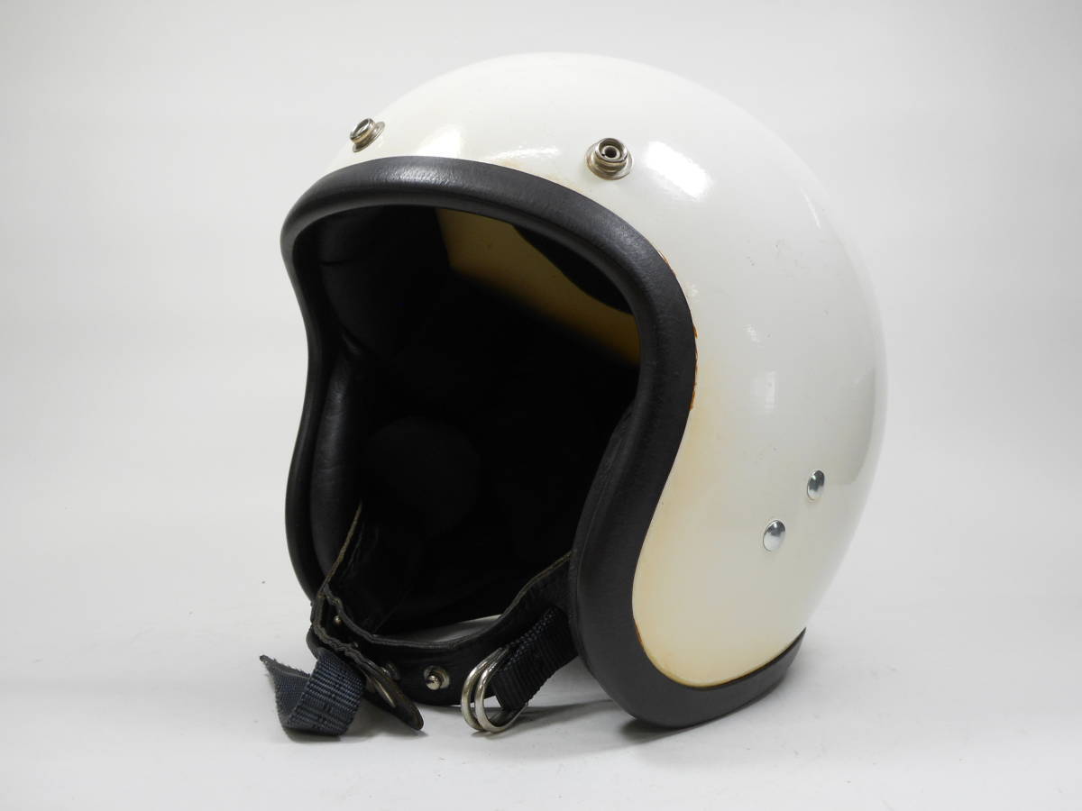  ultra rare!60s BATES THE COMPETITOR jet helmet L * 60 period Bay tsuMcHAL BELL 500TX BUCO Knuckle head panhead shovel 