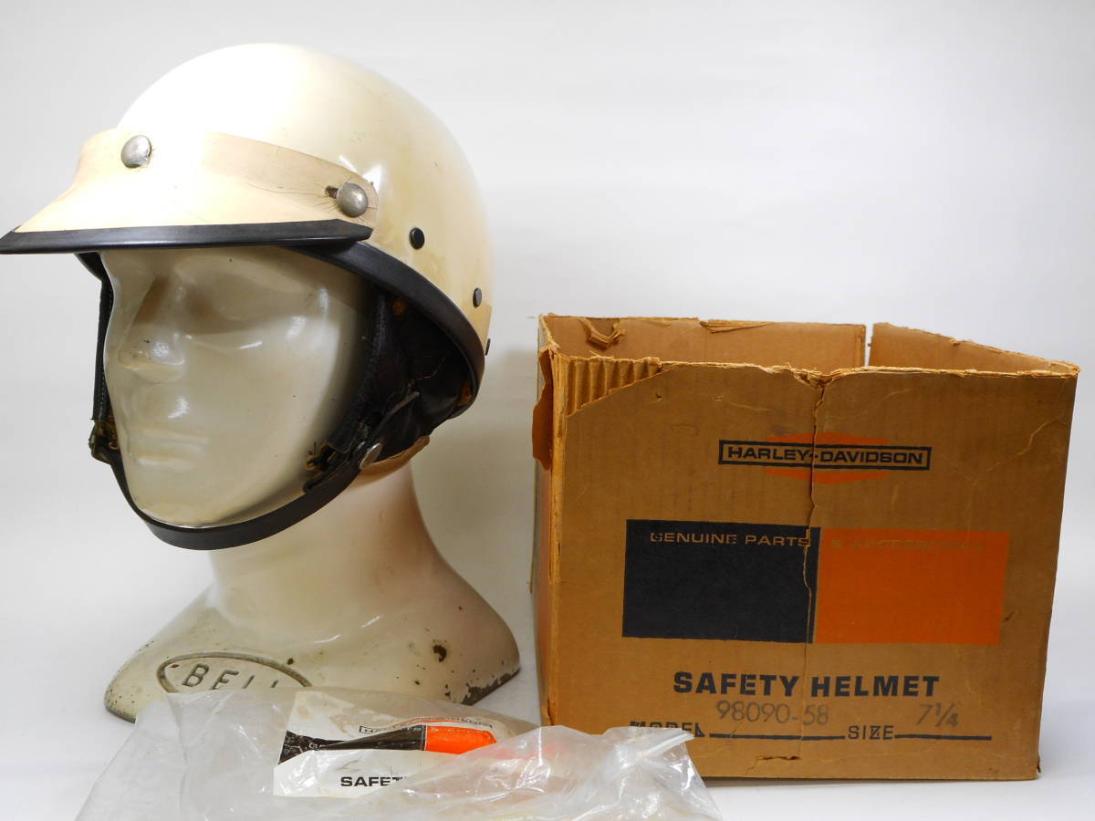 インポート・海外人気ブランド 完品 7 ハーフヘルメット McHAL by RIDER ROAD HARLEY-DAVIDSON オートバイ