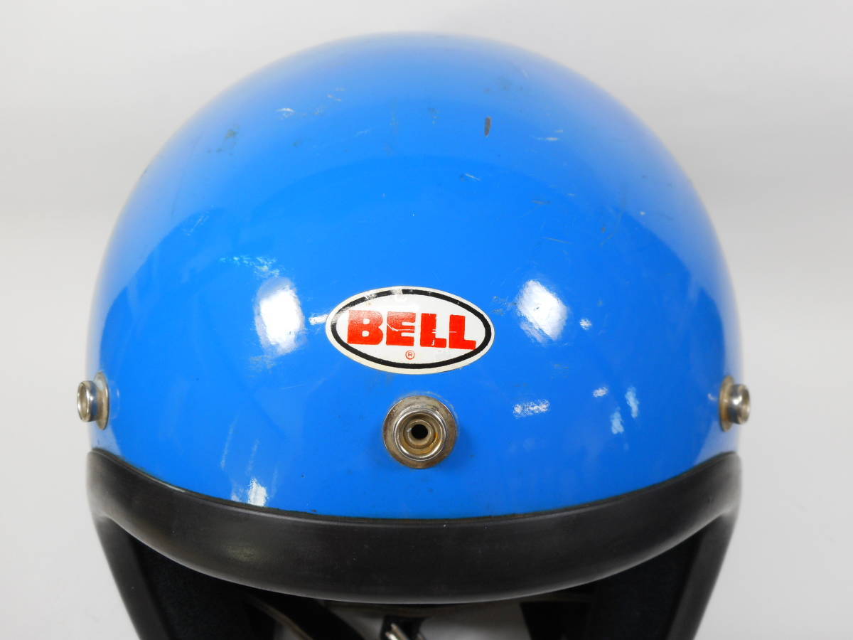  most the first period!S shell! 70s BELL R-T jet helmet blue eyes deep has processed .M * bell 500TX Knuckle head panhead shovel Triumph 