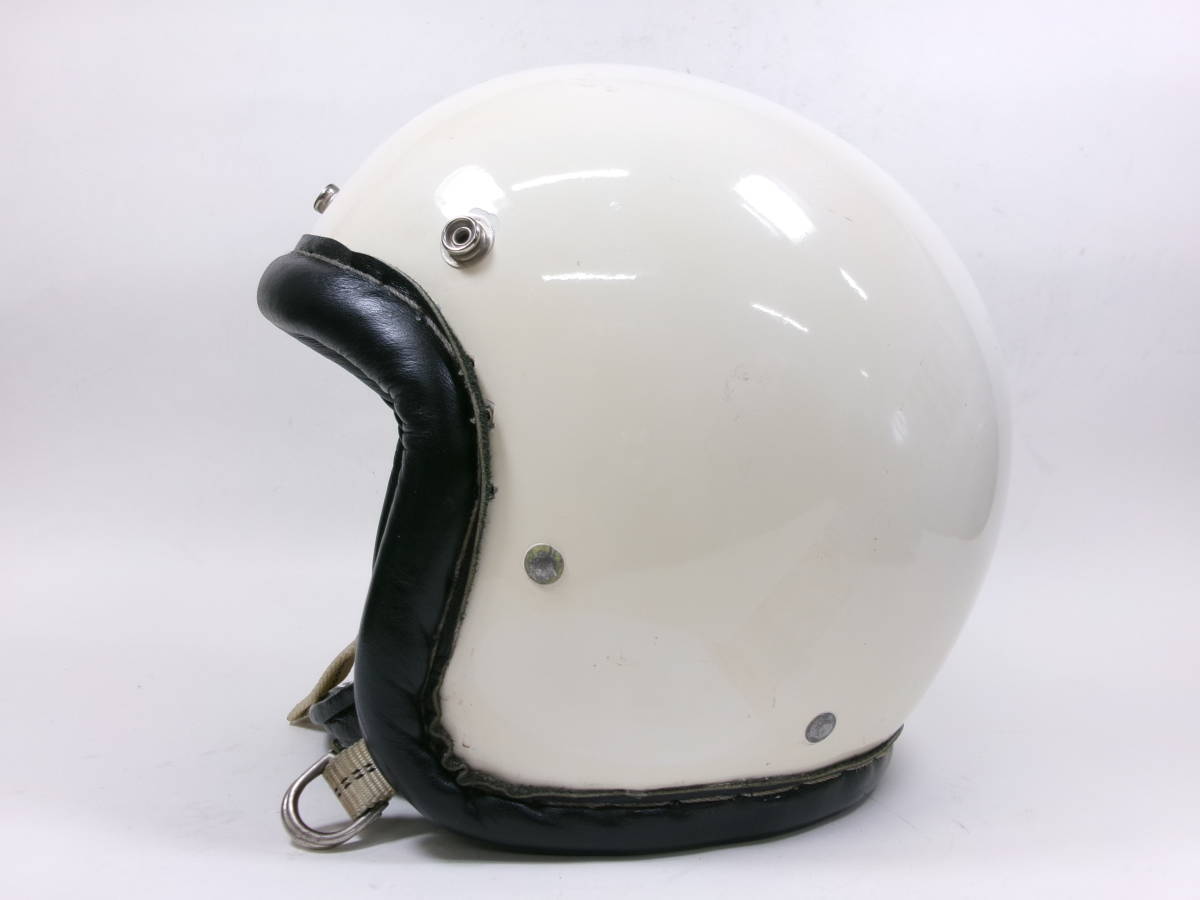 S shell!60s McHAL The McHAL jet helmet leather to coil * 60 period Mac hole BELL 500TX Knuckle head side valve(bulb) panhead 