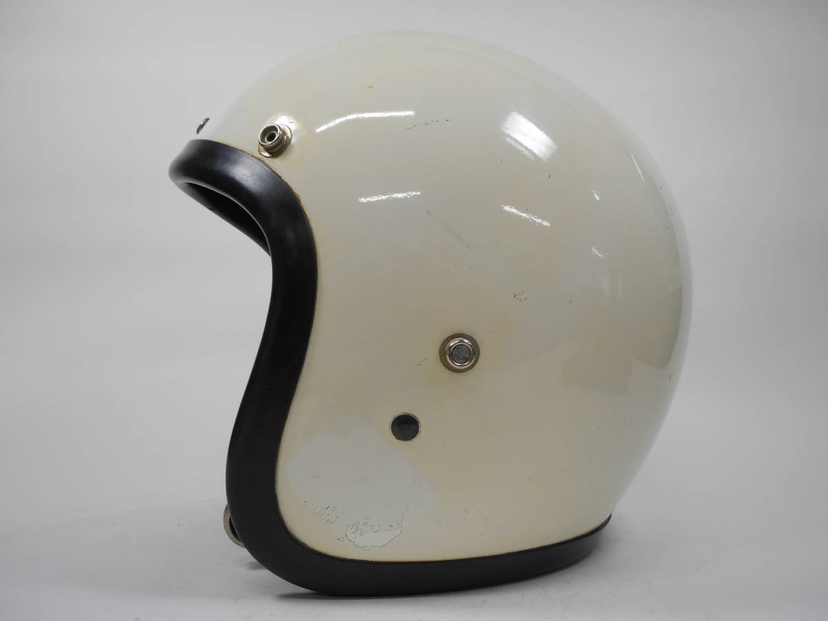  silver bell!60s BELL 500TX white 7 1/4 jet helmet * 60 period bell TOPTEX McHAL Knuckle head panhead shovel Triumph 