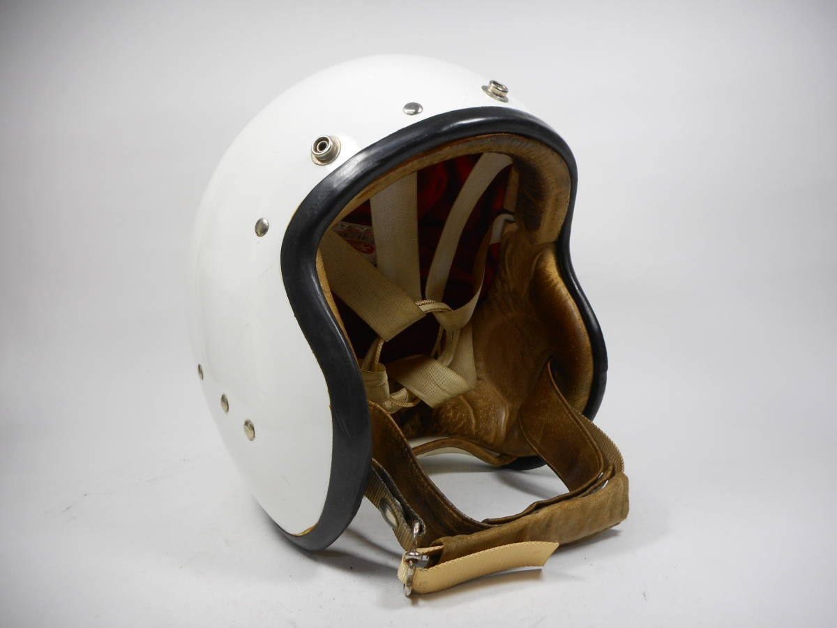 流行り の ブランド - 2024年おすすめのアイテム満載 レア!60s AVIAKIT ジェットヘルメット 7 1/4 白 ルイスレザー オートバイ