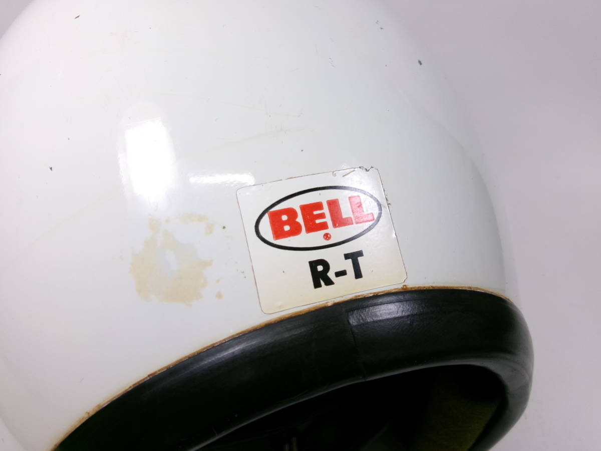 最初期! Sシェル! BELL R-T ジェットヘルメット 7 目深加工済 M ★ BELL 500TX TOPTEX ナックルヘッド パンヘッド ショベル トライアンフの画像7