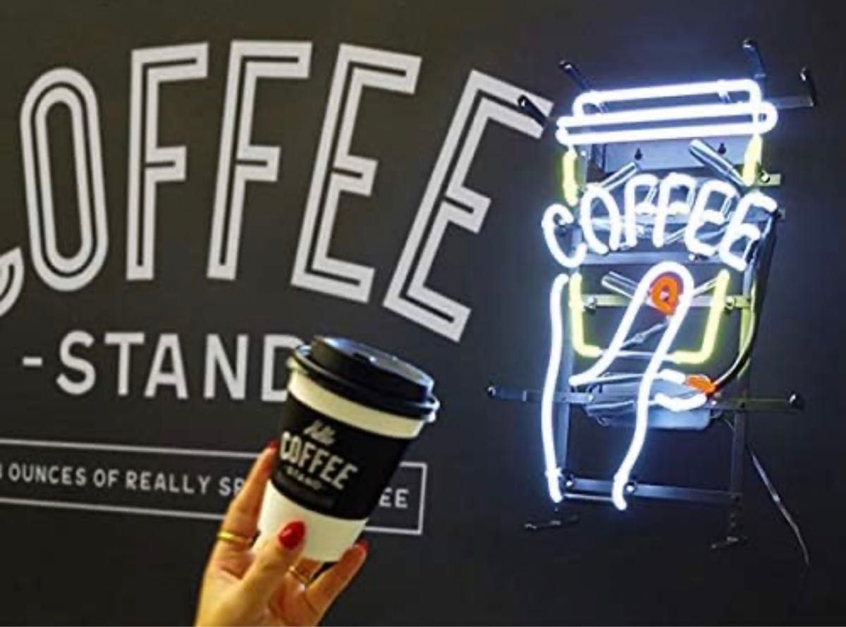 オリジナル　ネオンサイン お洒落なCoffeeカップ 存在感抜群 カフェ インテリア 看板 店内装飾 オーダーメイド　ネオン管