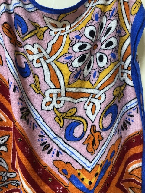 14,300円　Demi-Luxe BEAMS　ビームス　manipuri　スカーフ　マニプリ　ストー ル　ウールストール　シルクスカーフ　総柄_画像4