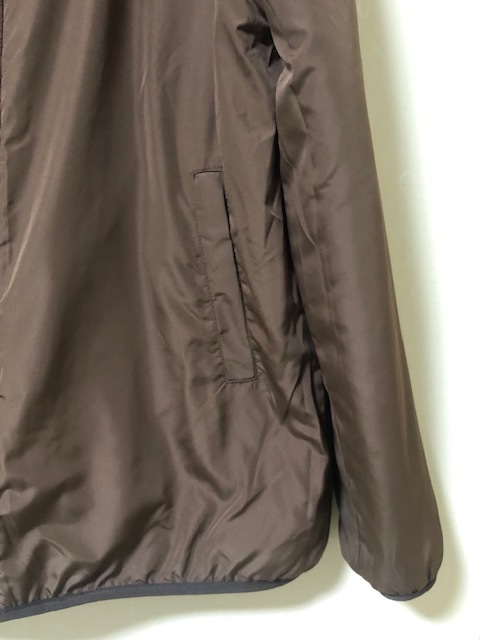 KANGOL Kangol двусторонний боа нейлон блузон жакет джемпер Zip выше Logo вышивка 