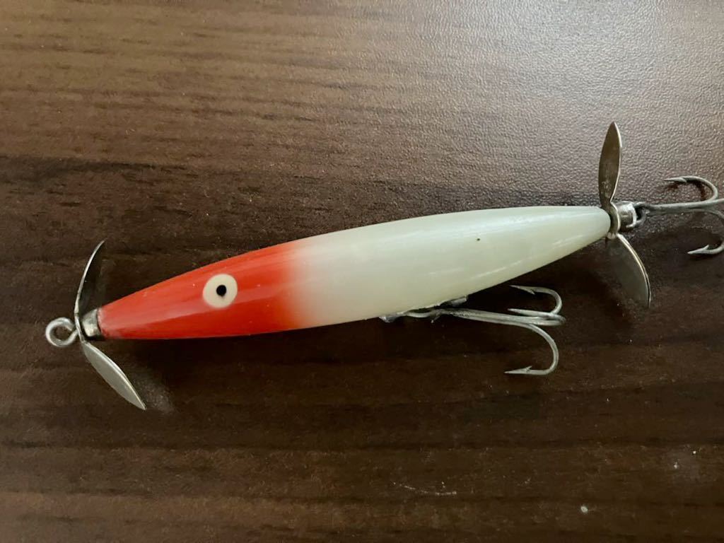 ヘドン heddon レア！ パールボディ 縦割れ 吹目 ダイイングフラッター RH 検索 old HEDDON ダブルスイッシャー_画像2