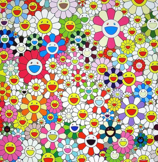 村上隆 ポスター 【黄色い麦藁帽子の女の子】 Takashi Murakami / Edition 300 / Signed._画像1