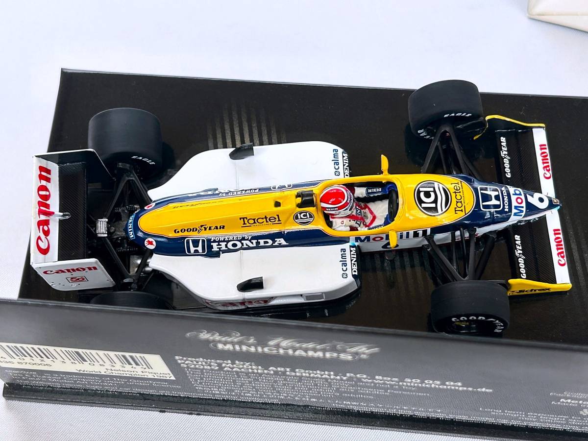 1/43 ウイリアムズ ホンダ N.ピケ FW11B ワールドチャンピオンBOXの画像4