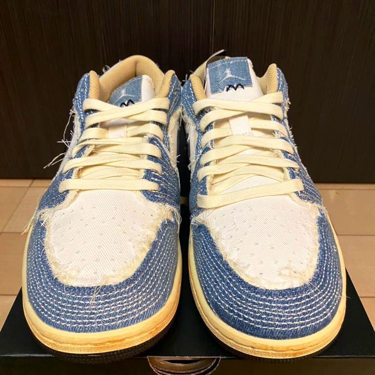 NIKE AIR JORDAN 1 LOW SE SASHIKO DENIM US10 28cm 新品未使用 SNKRS購入正規品_画像2