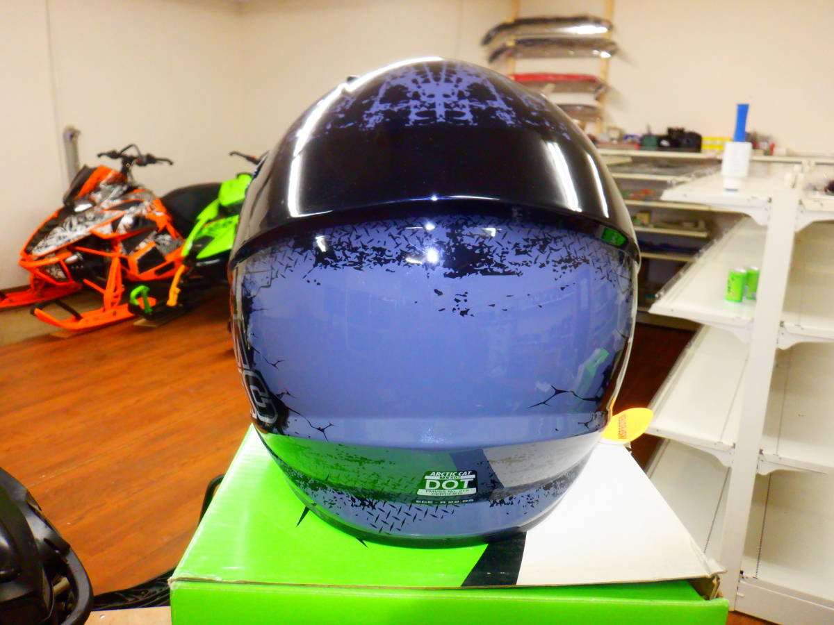 即納 Arctic Cat MX ヘルメット グロスブラック XLの画像4