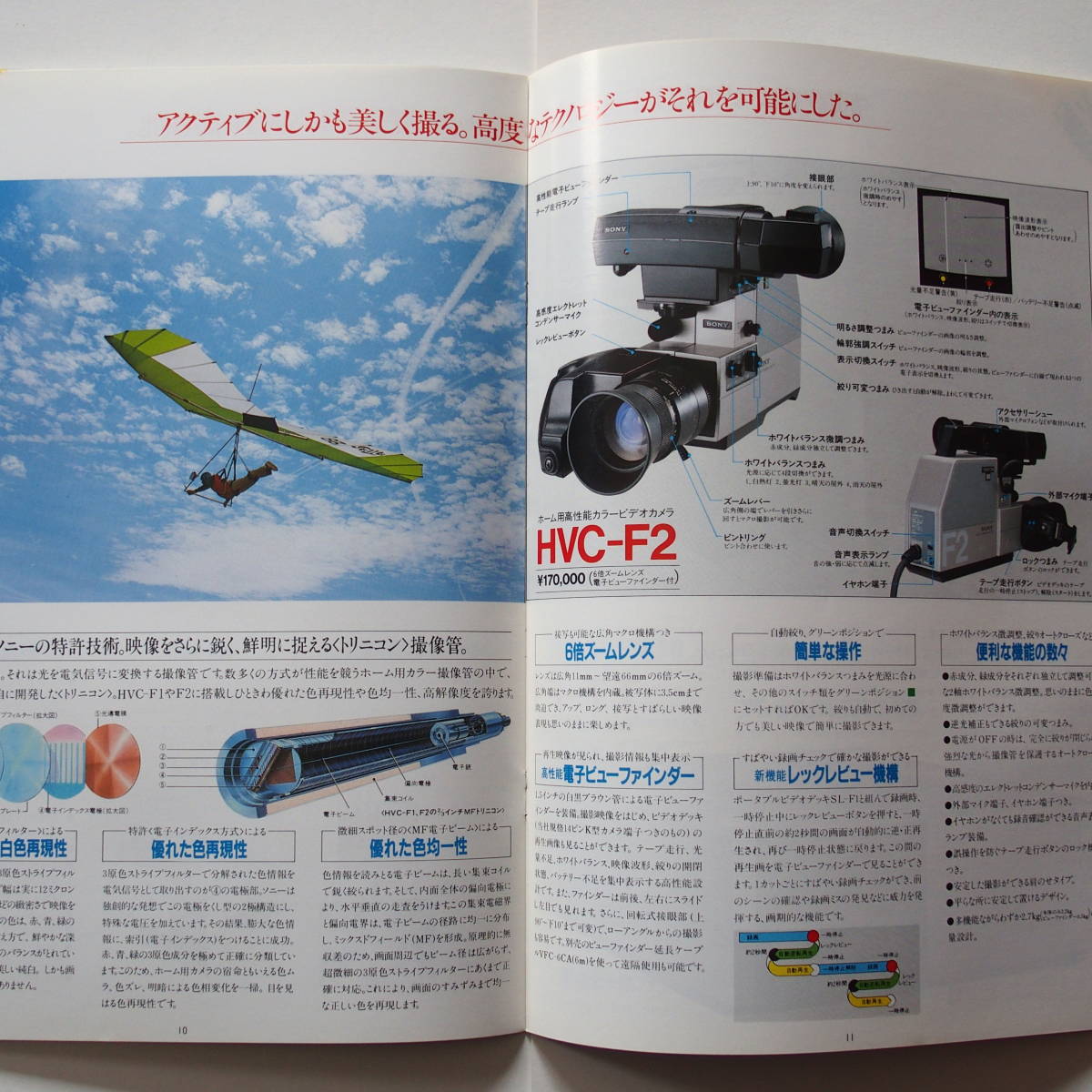 【カタログ】「SONY ベータマックス F1 カタログ」(1982年(昭和57年)2月) Betamax SL-F1 / HVC-F1 / HVC-F2 / TT-F1 掲載の画像6