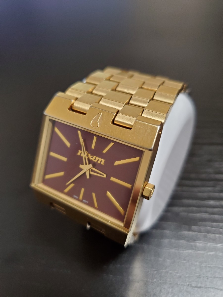 nixon　ニクソン　腕時計　ゴールデンザチケット　ゴールド　電池交換済