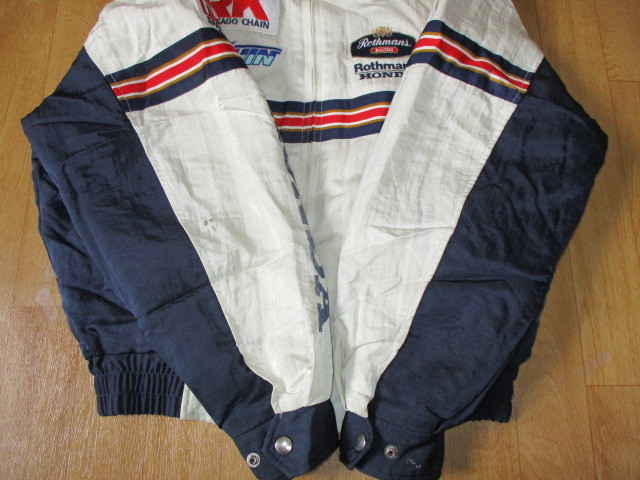 ロスマンズホンダF1 当時物 刺繍ロゴ レーシングジャケット ロスマンズホンダF1 当時物 刺繍ロゴ レーシングジャケット