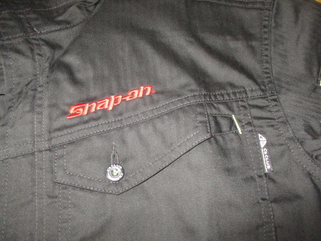  Snap-on Vintage meat thickness embroidery Logo * maintenance mechanism nik work coverall unused size LL dead stock 