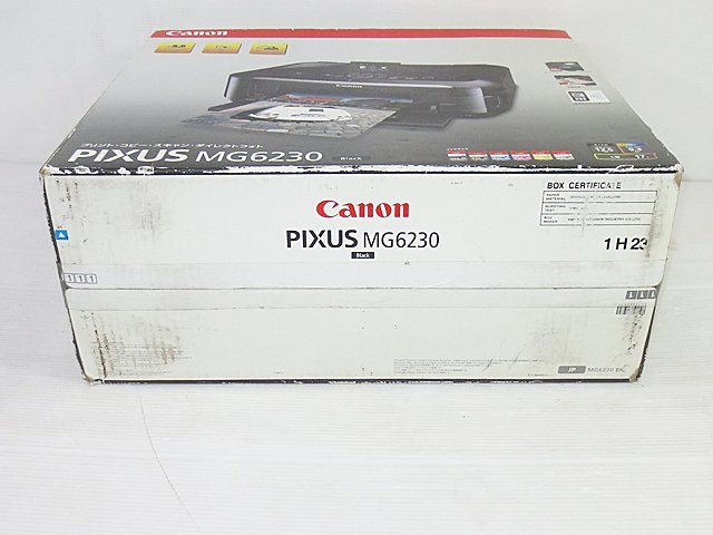 ∞【未開封/未使用】Canon キャノン インクジェットプリンター PIXUS MG6230 ブラック 複合機 無線LAN対応 ピクサス □H8_画像9