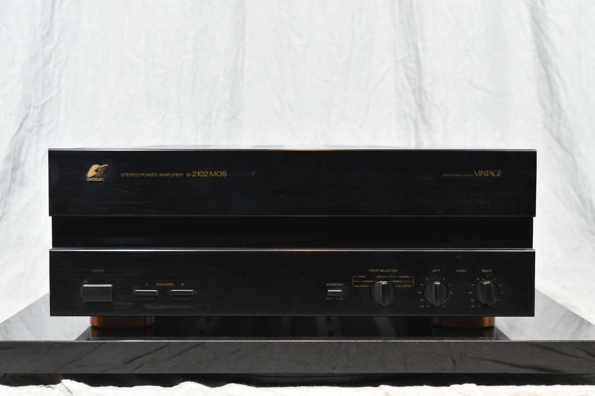 【送料無料!!】SANSUI サンスイ パワーアンプ B-2102 MOS VINTAGE_画像2