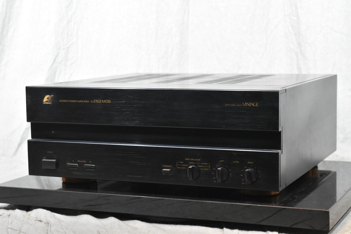 【送料無料!!】SANSUI サンスイ パワーアンプ B-2102 MOS VINTAGE_画像1