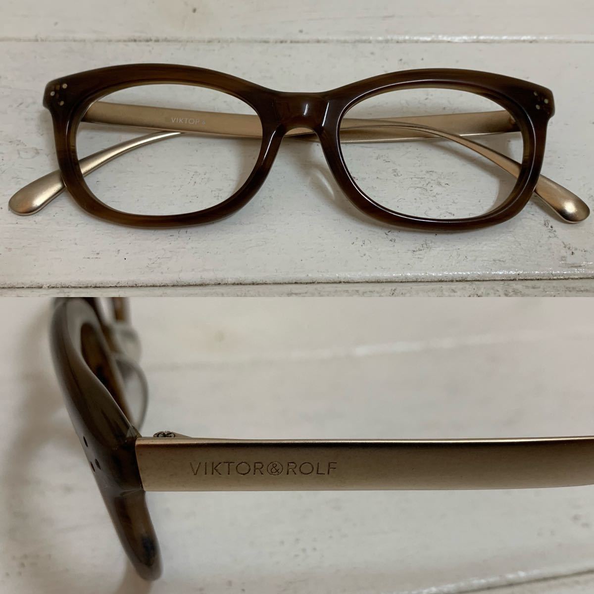 VIKTOR & ROLF Victor & Rolf VIKTOP square we Lynn ton sunglasses frame frame only glasses metal Temple archive 