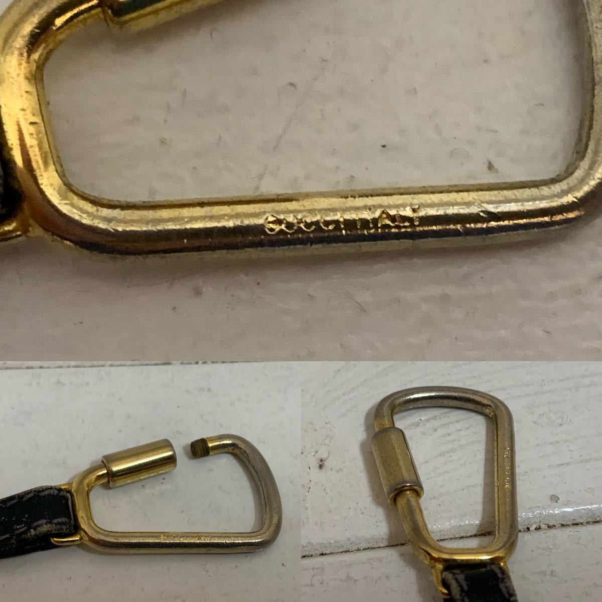 OLD GUCCI Old Gucci GUCCI VINTAGE Gucci Vintage MADE IN ITALY Italy made OLD GUCCI Logo key holder man woman archive 