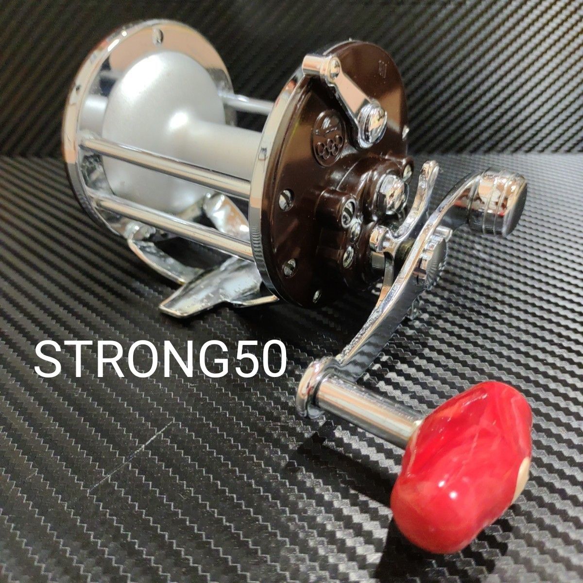 オリムピック　STRONG50　両軸受けリール　レトロ　オールド