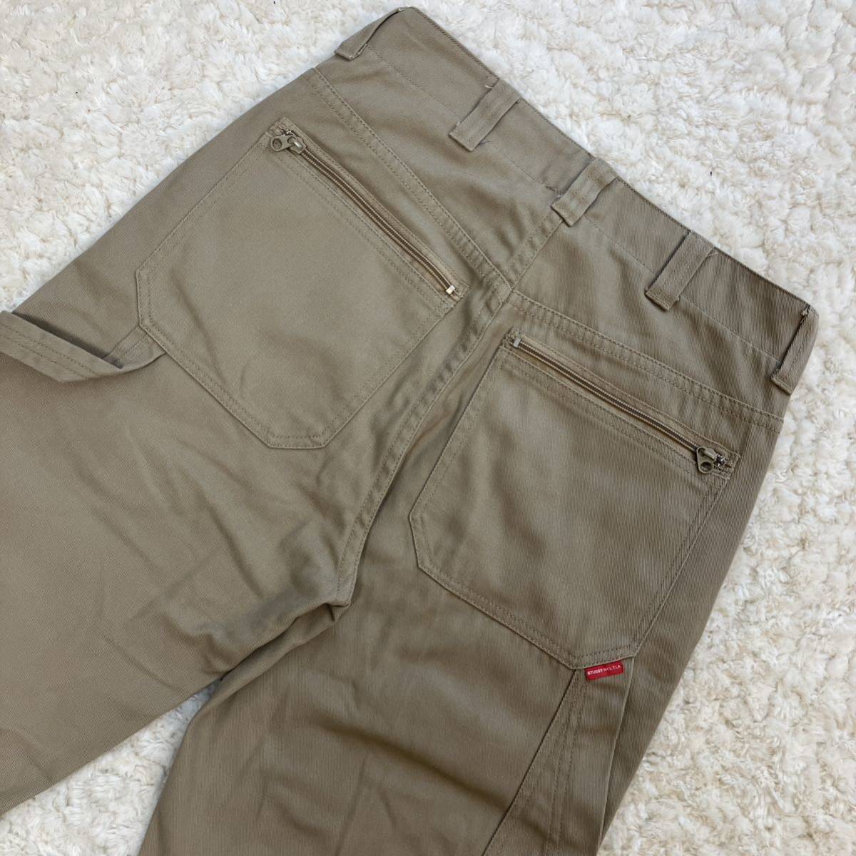 美品 90s-00s 紺タグ STUSSY ダブルニーワークパンツ W28 SM 美品 90s-00s 紺タグ STUSSY ダブルニーワークパンツ W28 SM