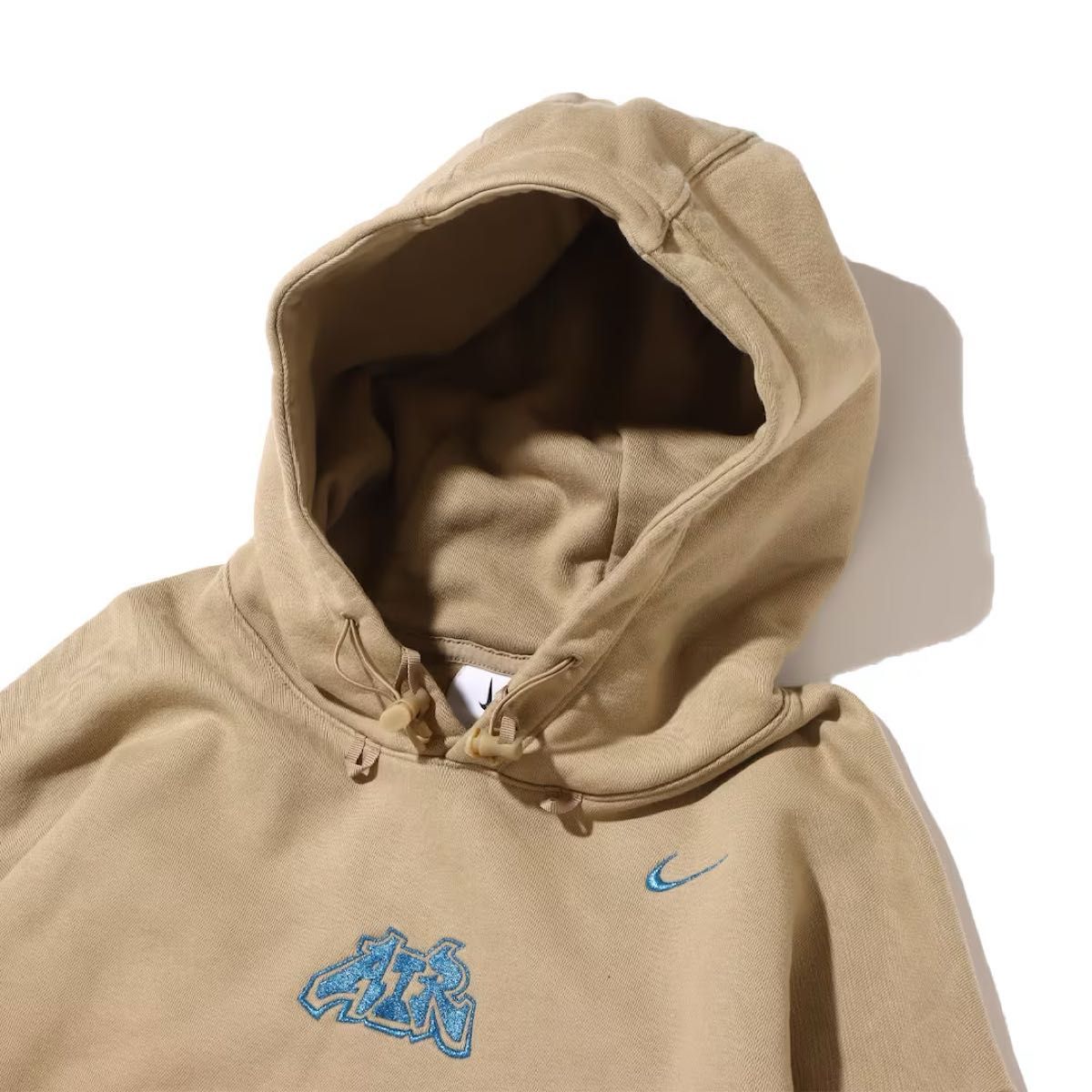 NIKE OFF-WHITE FLC HOODIE パーカー カーキ M