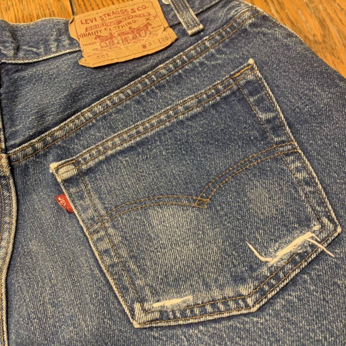 古着/Levi's 501/リーバイス501/Levi's/リーバイス/501/デニム/ジーンズ/ジーパン/90's/31inch/made in usa/ダメージあり/現状渡し_画像6