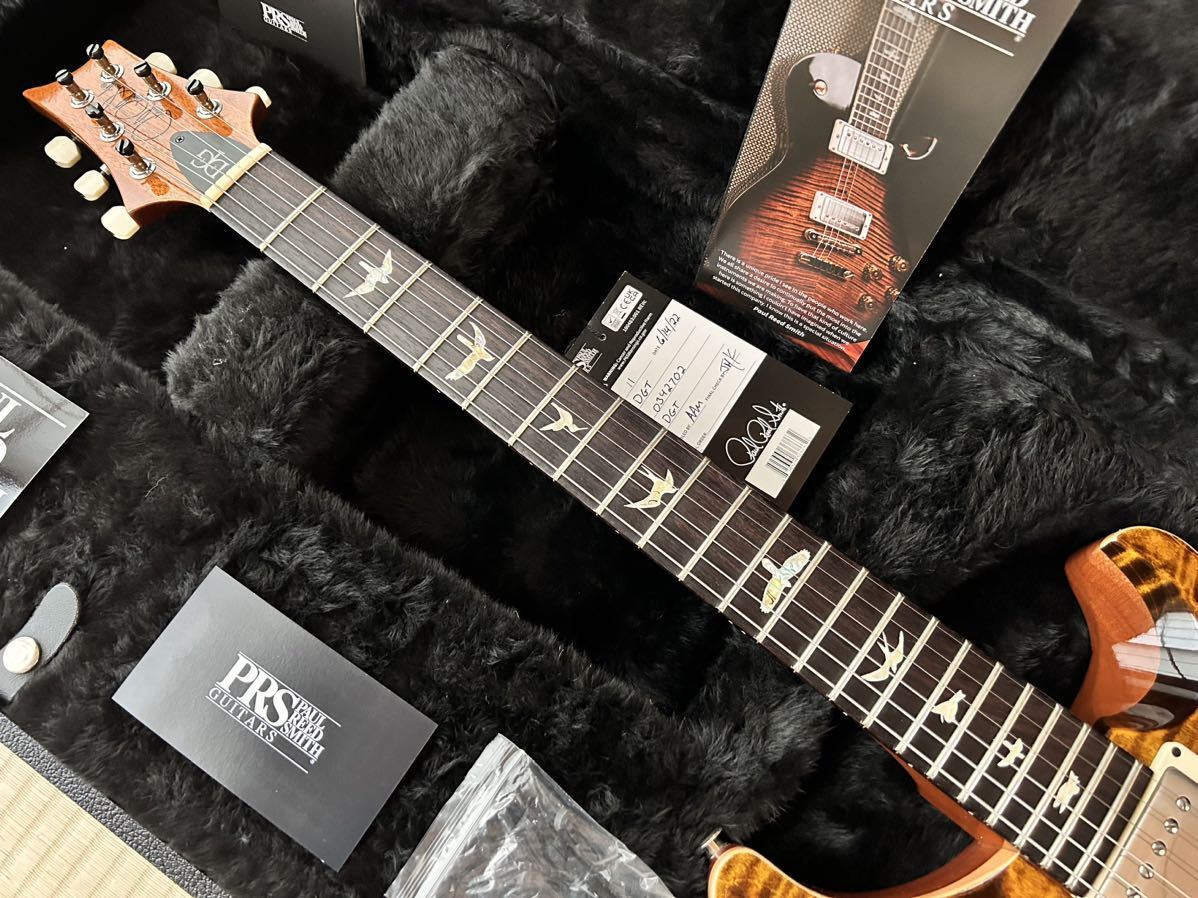 新品未使用品★Paul Reed Smith★DGT★Birds Yellow Tiger★2022年製★軽量3.8㎏★ポールリードスミス★本人の直筆サイン入り★バリ虎杢目_画像8