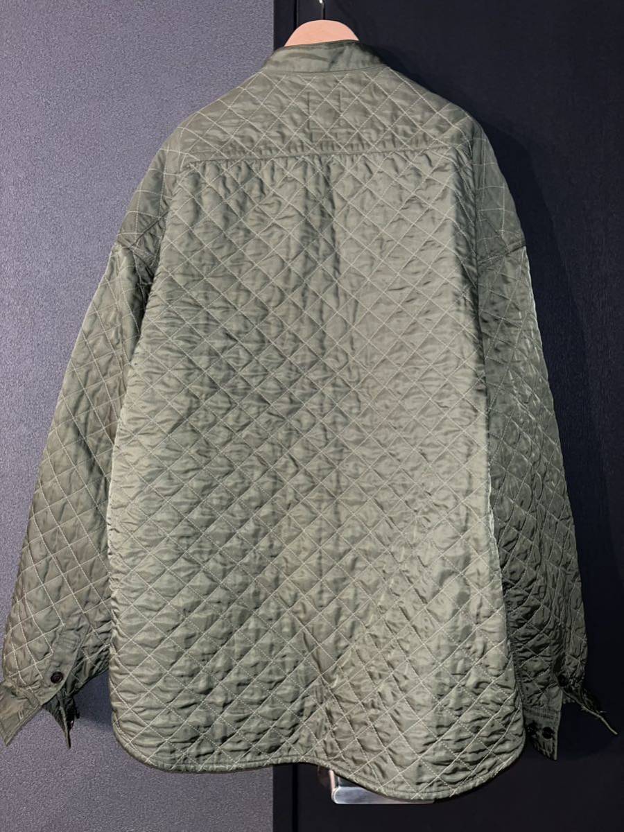 visvim quilted palmer shirt size2 GREEN ビズビム ヴィズヴィム 0123205011016 キルティッド パルマー_画像2