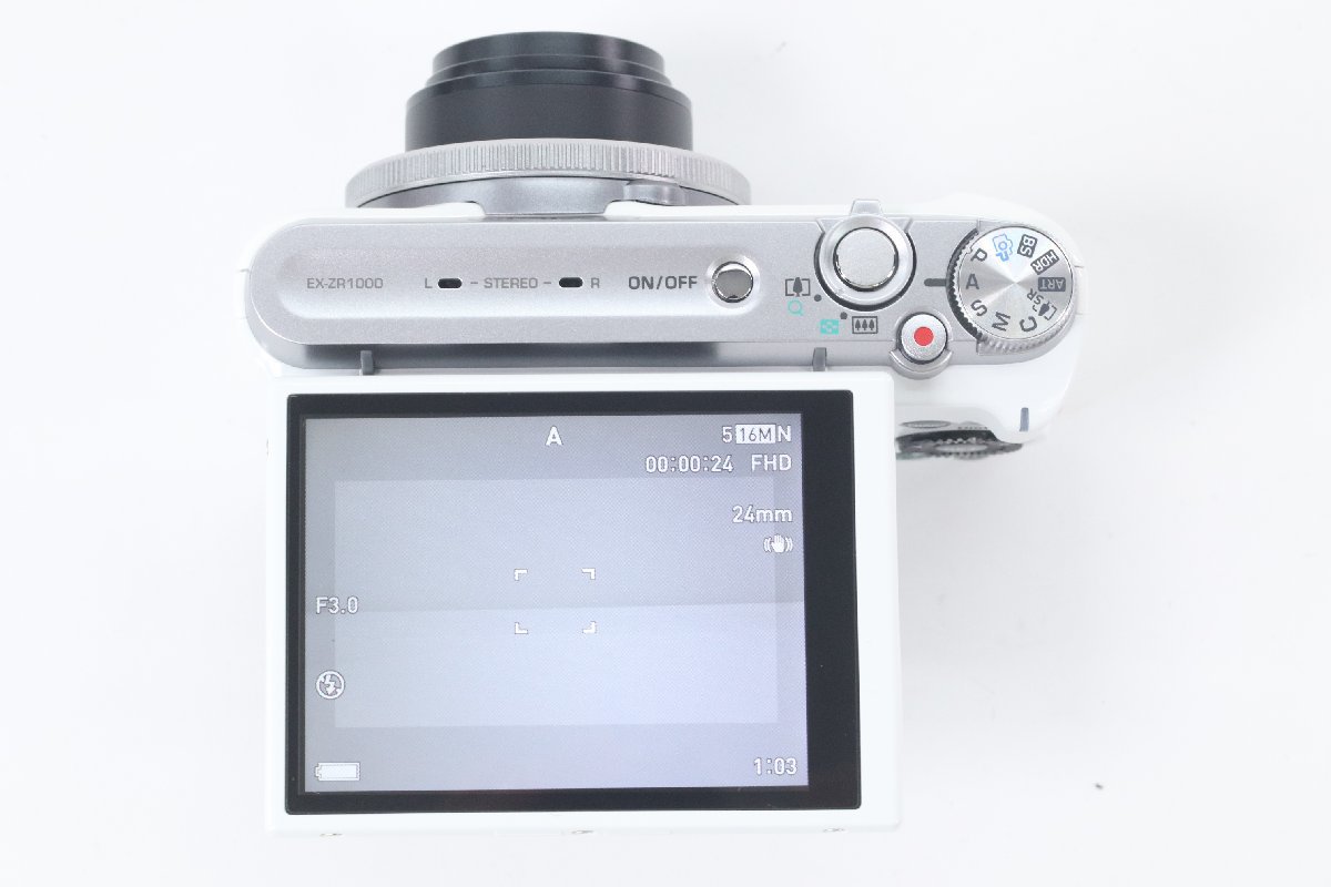 CASIO カシオ EXILIM エクシリム EX-ZR1000 4.24-53.0mm F3.0-5.9 デジタル コンパクト カメラ 箱付き 43126-K_画像3
