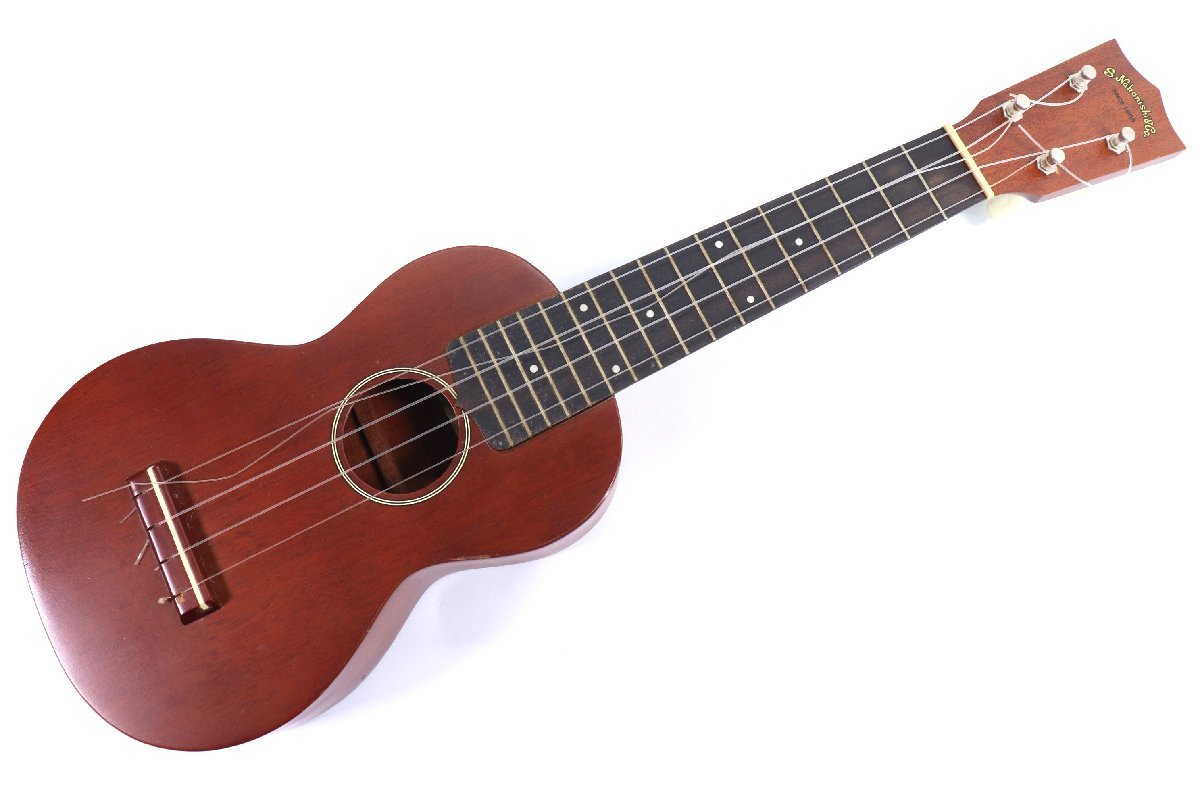 Famous ukulele フェイマス ウクレレ FN-40 S.Nakanishi&Go. SINCE 1958 ハードケース付き ブラウン系 ケース 黒 南国 ハワイ 1260-KS_画像1