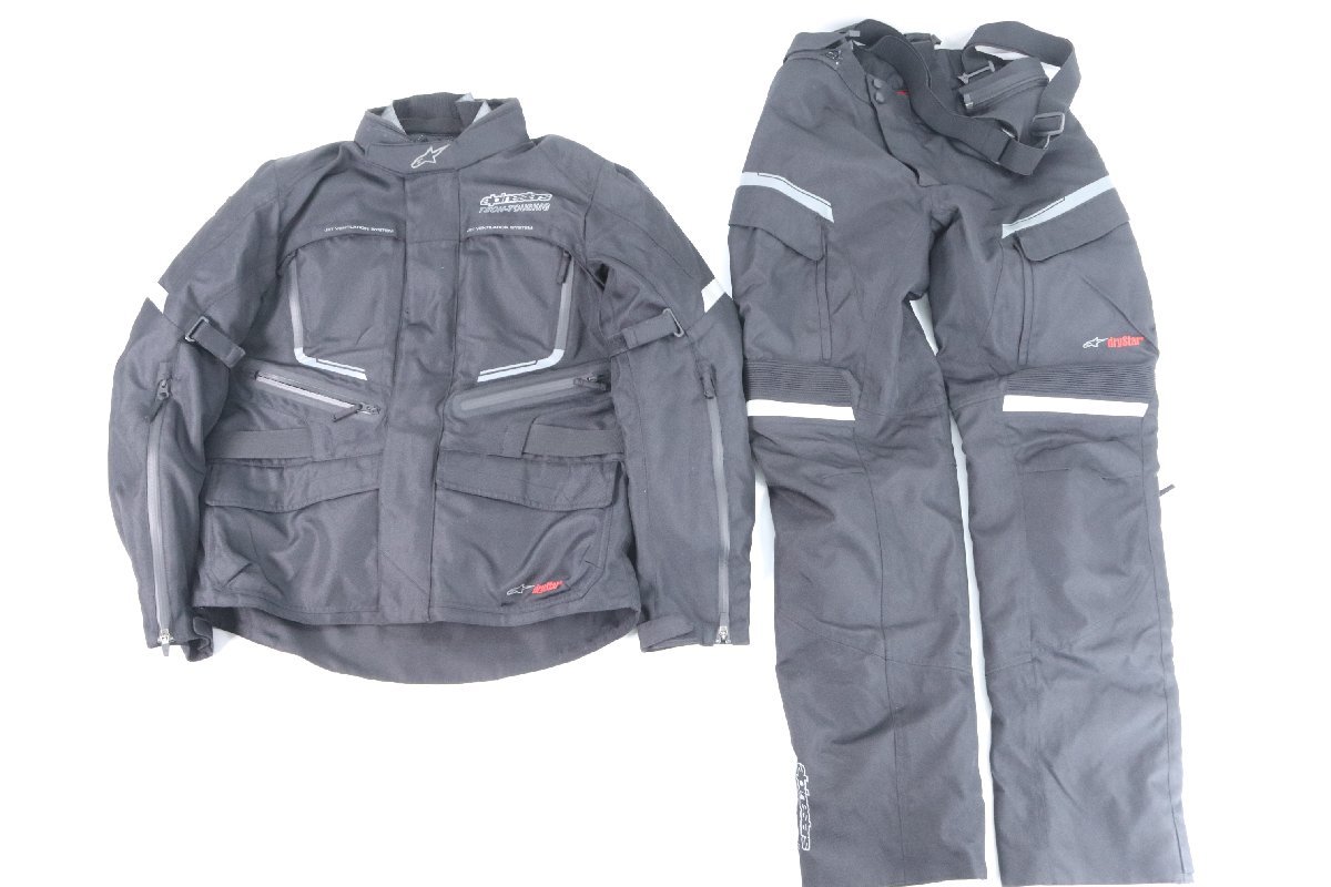 alpinestars アルパインスターズ TECH-TOURING ジャケット パンツ 上下セット セットアップ サイズＬ バイク ライダース ブラック 1418-HA_画像1