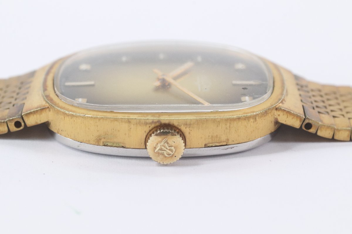 【ジャンク品】VULCAIN ヴァルカン 手巻き 17石 腕時計 アンティーク ゴールドカラー 1472-N_画像2