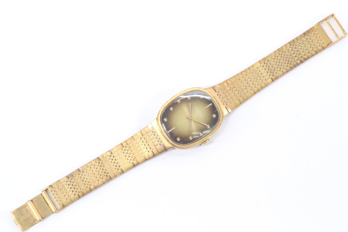 【ジャンク品】VULCAIN ヴァルカン 手巻き 17石 腕時計 アンティーク ゴールドカラー 1472-N_画像5