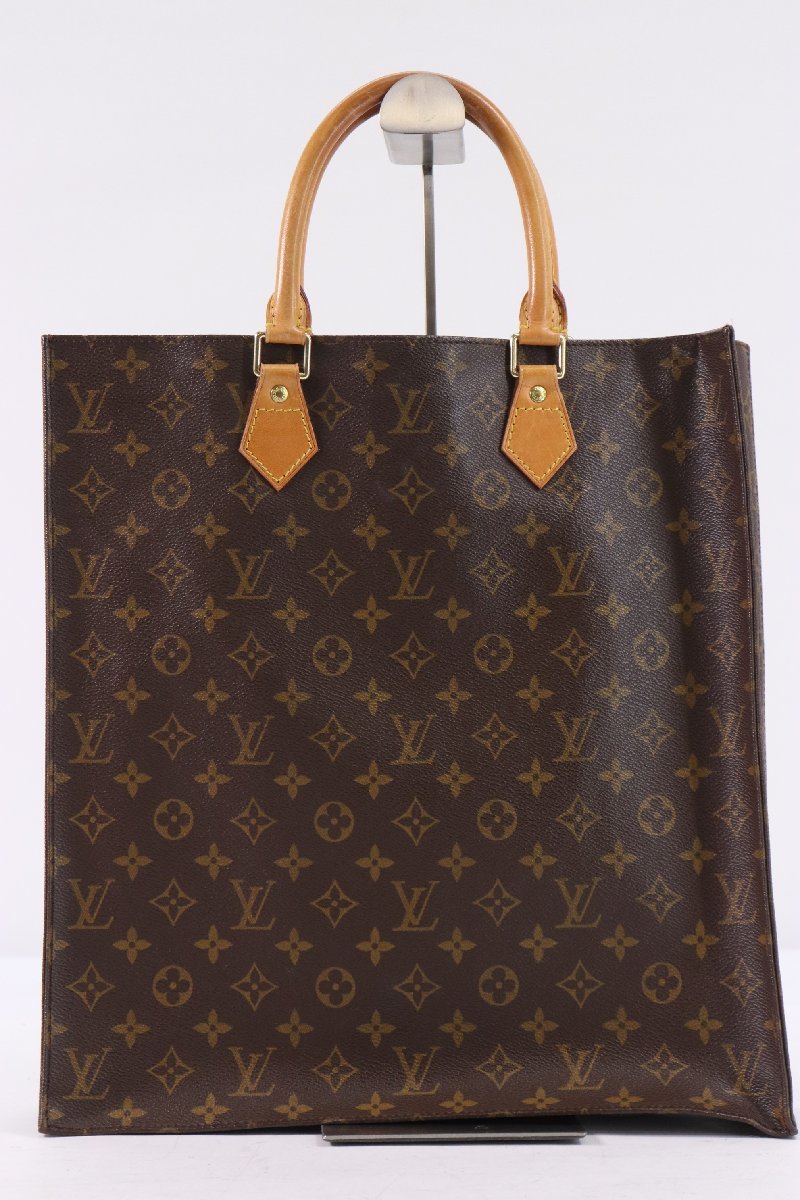 【ジャンク】LOUIS VUITTON ルイヴィトン LV モノグラム サックプラ ハンド トートバッグ レザー 手持ち 鞄 レディース メンズ 1202-HA_画像3