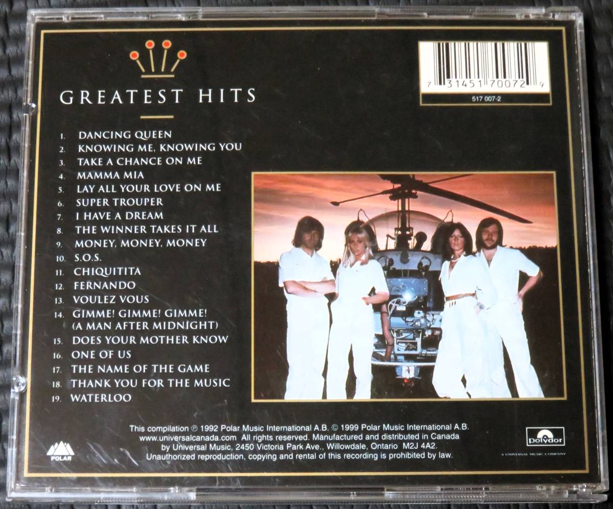 ◆ABBA◆ アバ Gold Greatest Hits グレイテスト・ヒッツ Best ベスト CD 輸入盤 ■2枚以上購入で送料無料_画像2